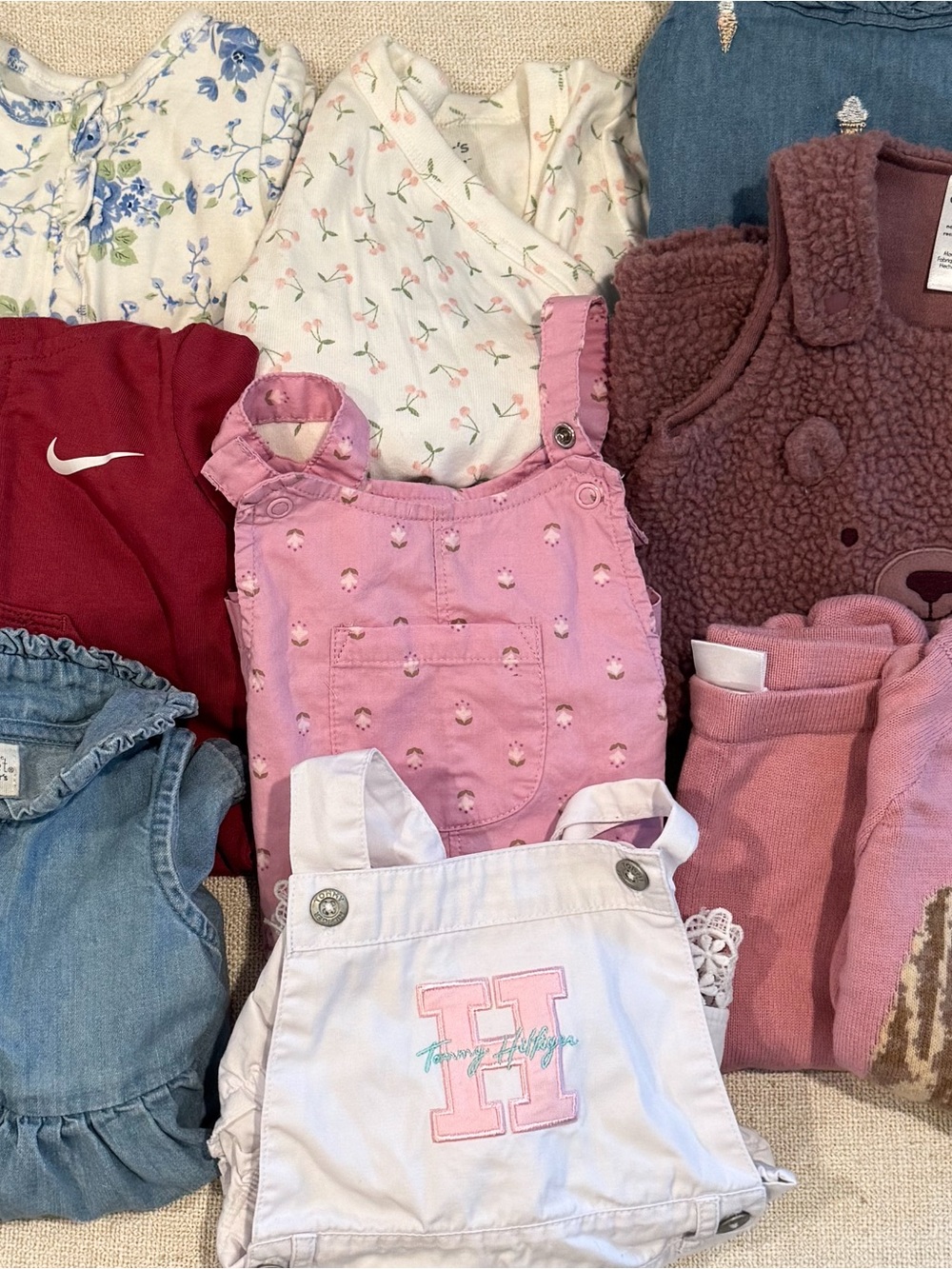 Sizes newborn to 12 months baby girl clothes bundle